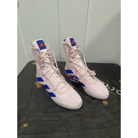New Women’s Sz 8.5 Adidas Box Hog 4 Boxing Shoes Pink Blue Orange IH2733 - Picture 4 of 7